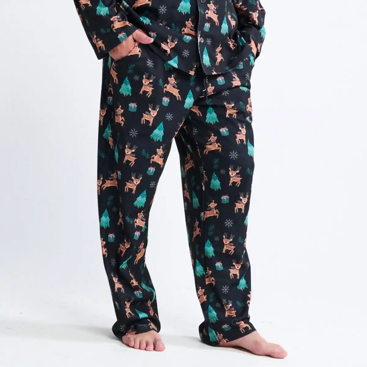 Human Pajama Pants - Reindeers