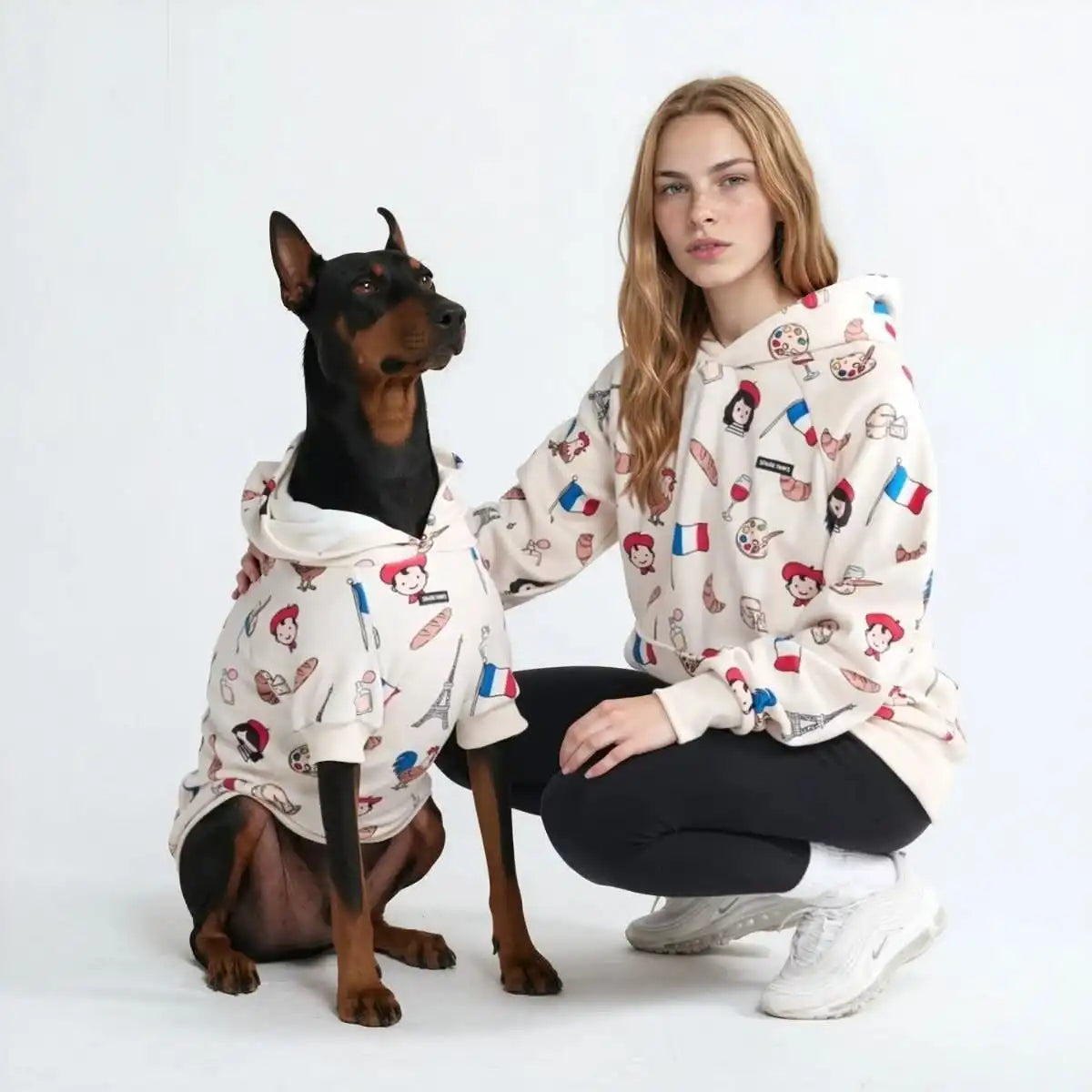 The France Human Hoodie - Beige
