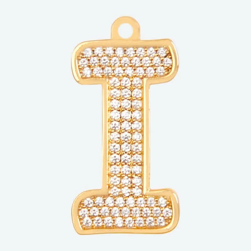 Initial Letter Jewelry Tag - I