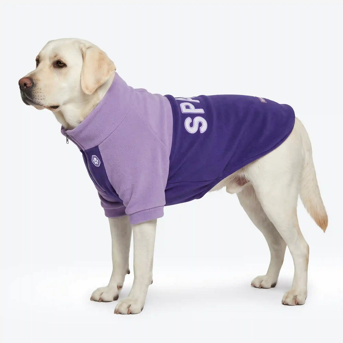 Plush Fleece Dog Sweater - Purple