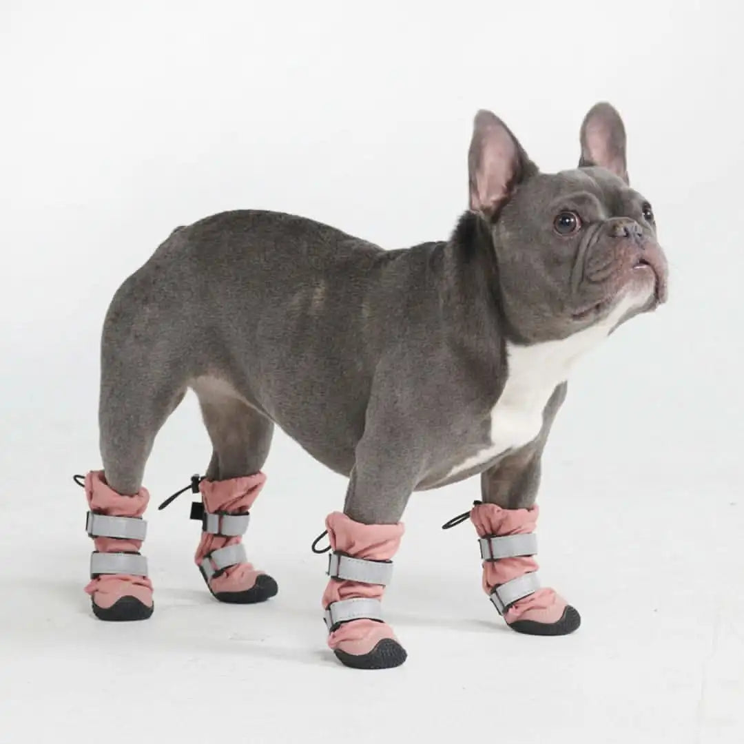 Dog Rainboots, Waterproof Dog Shoes - Pink