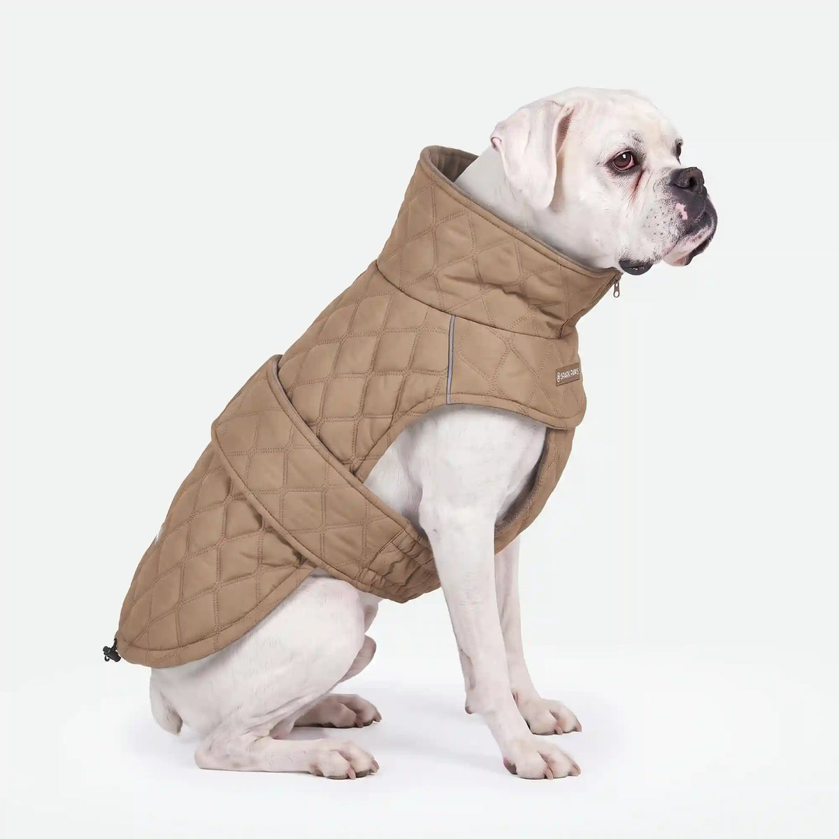 Quilted Classic Winter Coat - Brown