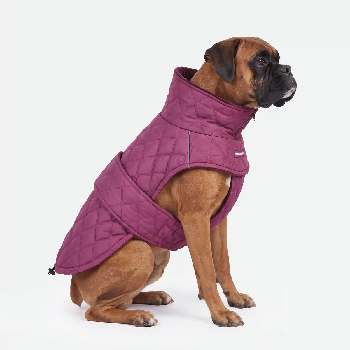 Quilted Classic Winter Coat - Magenta