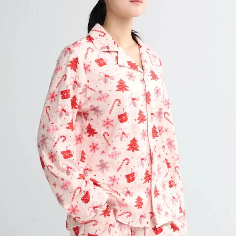 Human Pajama Top - Candy Cane