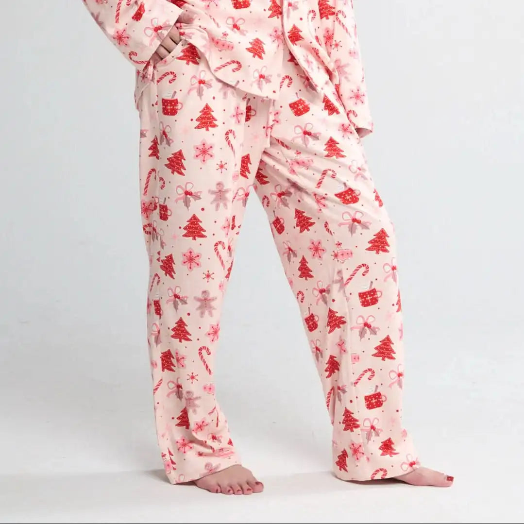 Human Pajama Pants - Candy Cane