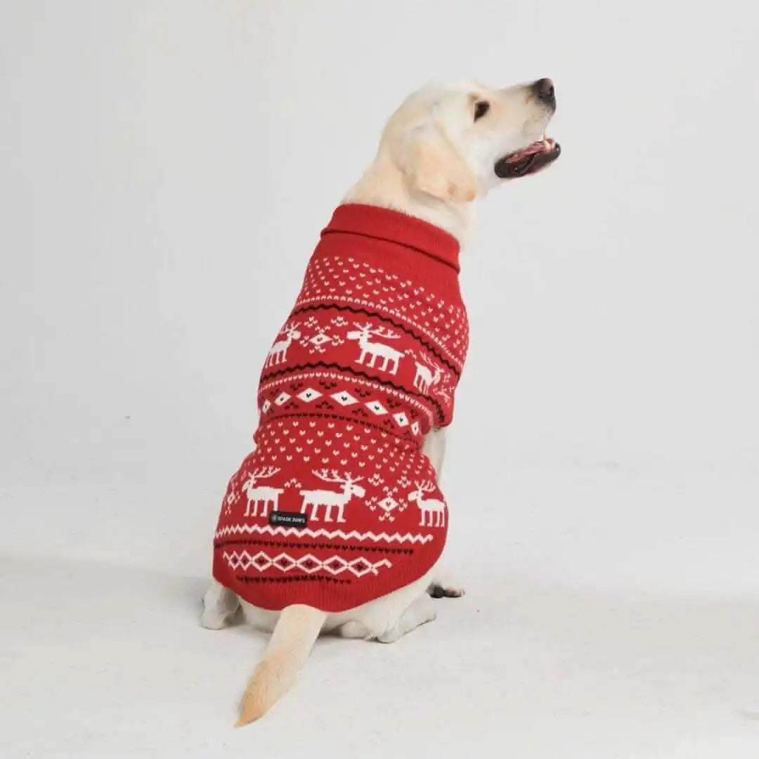 Christmas Knit Dog Sweater